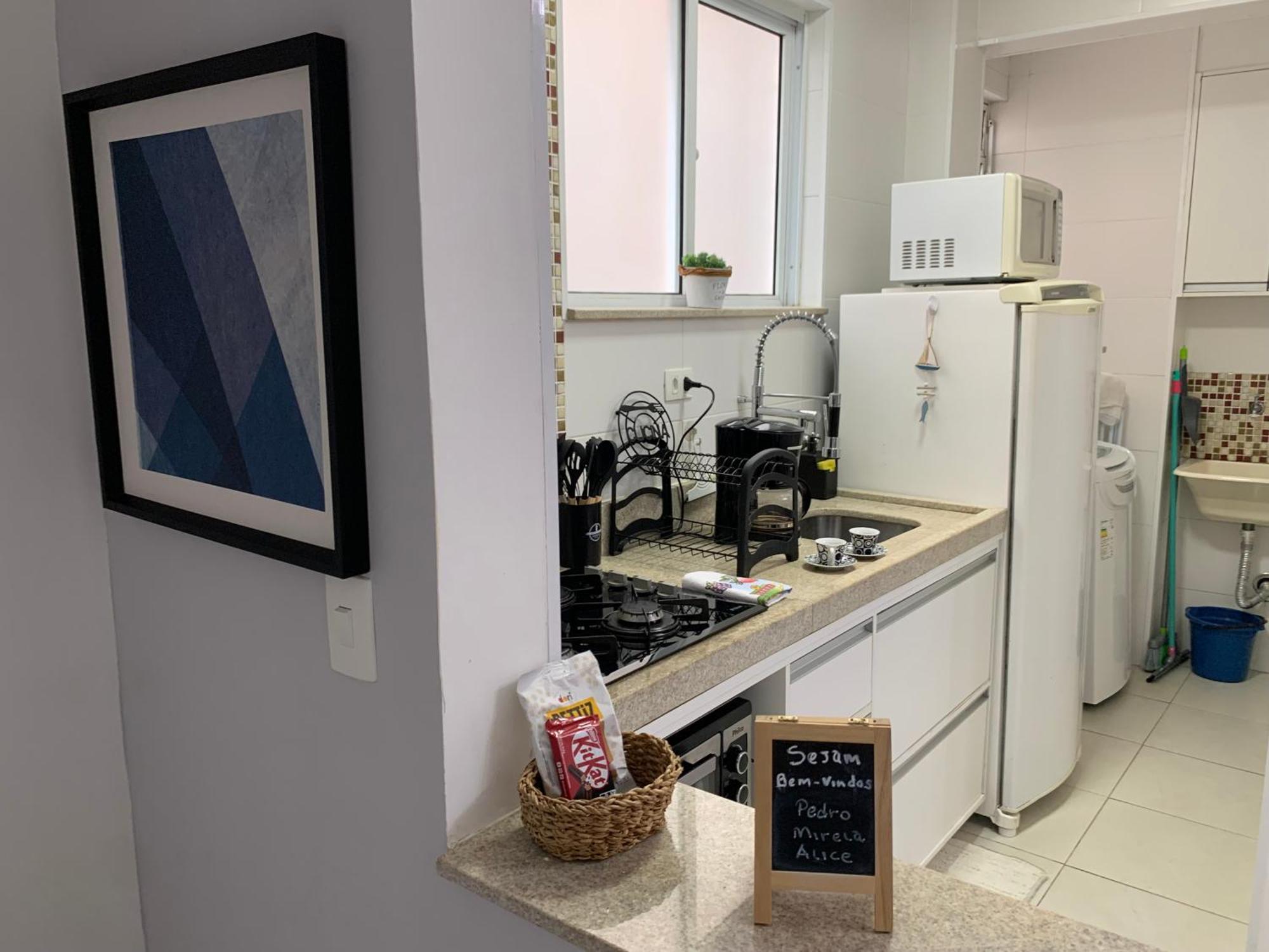 Apartamento Em Santos No Gonzaga Em Frente A Praia Екстериор снимка